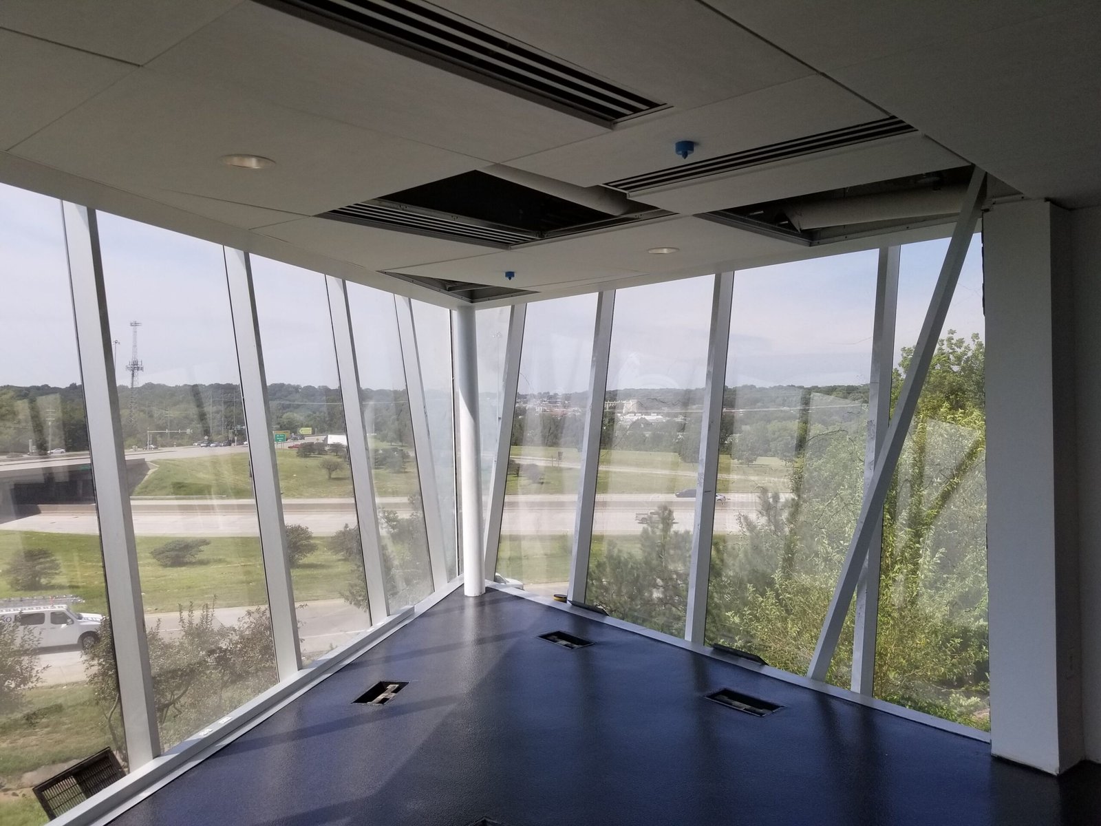 Sweeping fine dust from new floors