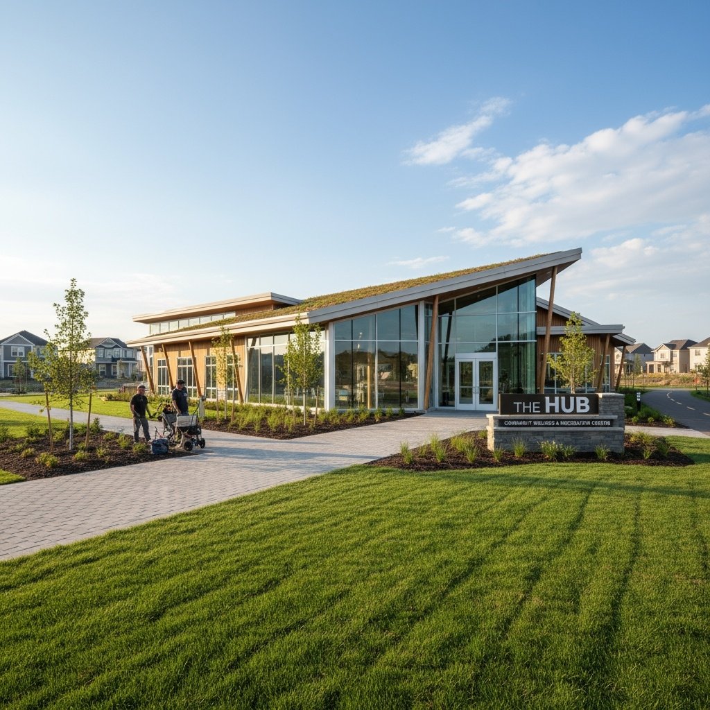 Trash and recycling staging during a festival